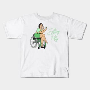 Sitting Pretty in Green 4 Kids T-Shirt